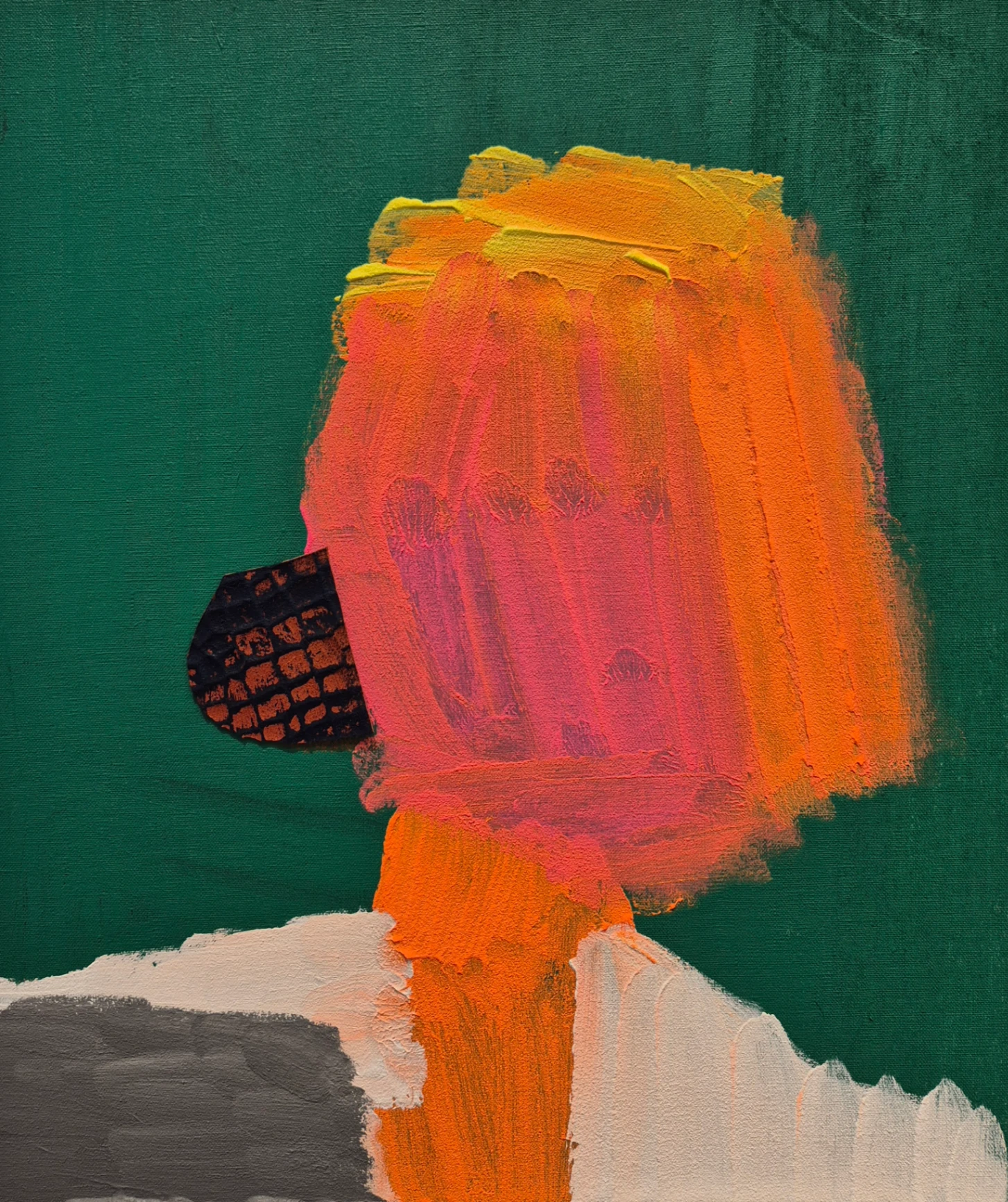 The gril in orange